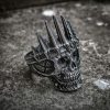 EYHIMD Mens Classical Nobility King Crown Skull 316L Stainless Steel Biker Rings Punk Fasion Jewelry Gift for Men