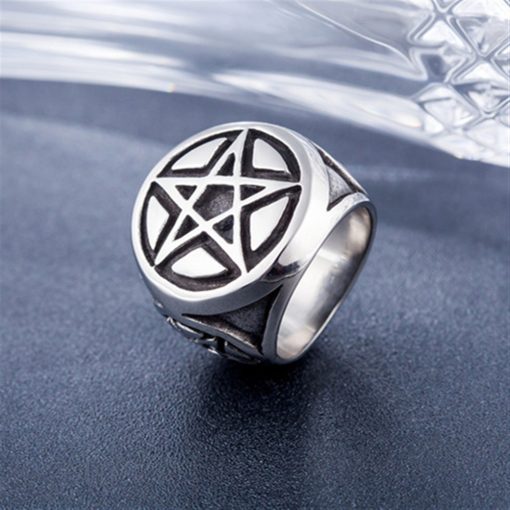 Cool Mens Boys 316L Stainless Steel Biker Rings Vintage Indian Warrior Skull Punk Jewelry