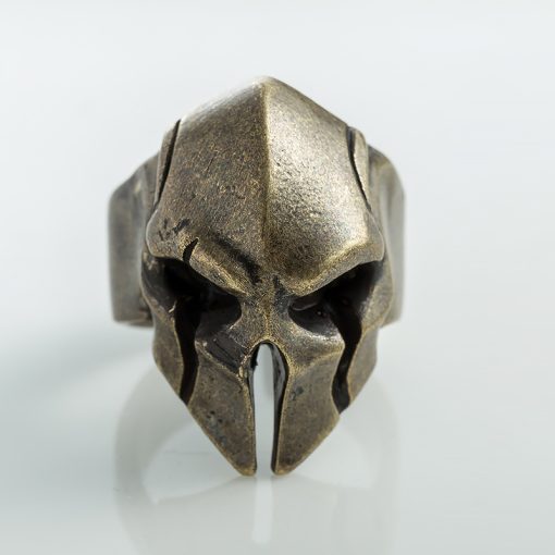 Cool Classic Sparta Skull Helmet Ring Men Stainless Steel Warrior Rings Biker Jewelry - Image 4